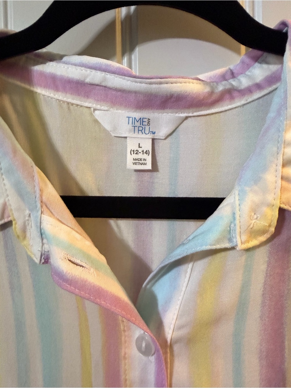 Time and Tru Pastel Striped Sleeveless Dress - Picture 2 of 5
